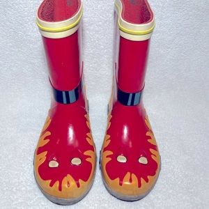 Kidorable size 12 kids firefighter rain boots